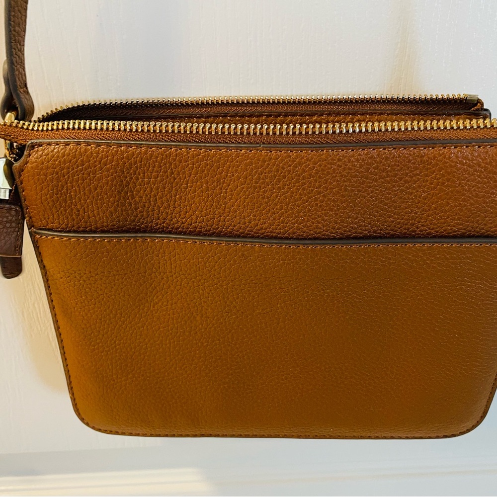 Vince Camuto Tan Leather Crossbody Bag